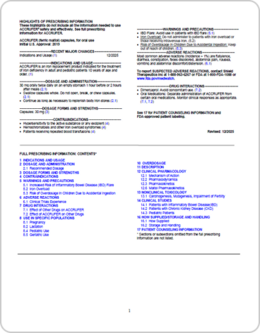 Product Information about ACCRUFeR